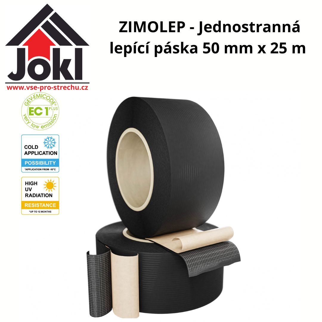 ZIMOLEP - Jednostranná lepící páska 50 mm x 25 m